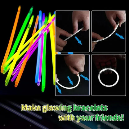 Fluorescent Glow Sticks - Multicolor Party Lights (50/100pcs)